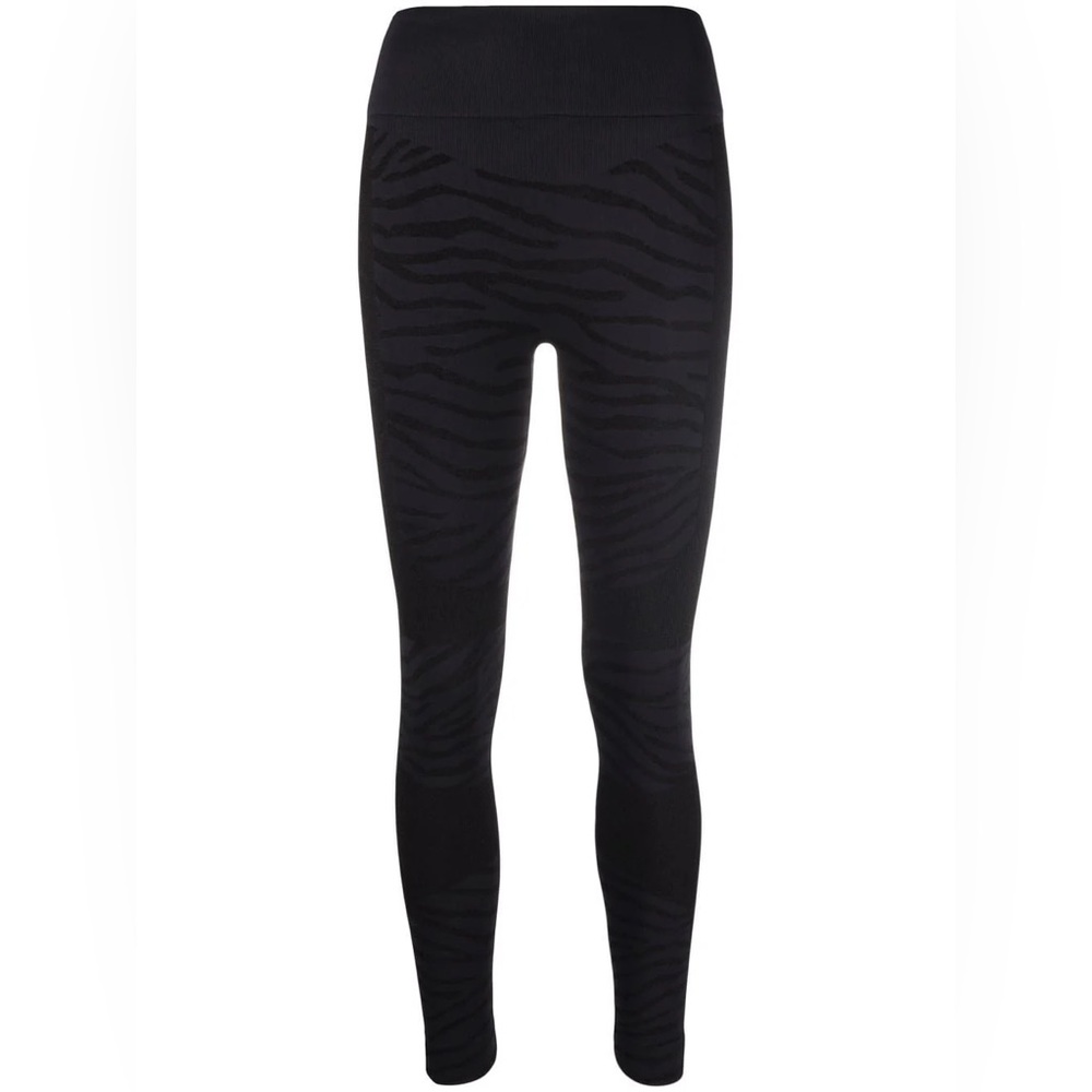ADIDAS BY STELLA MCCARTNEY ZEBRA-PRINT LEGGINGS IN size small